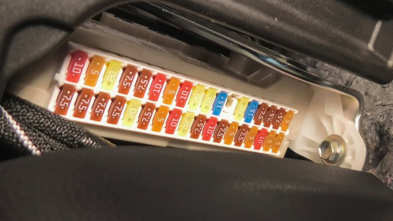 Lexus UX (2019-2025): Interior Fuse Box Location And Diagram.