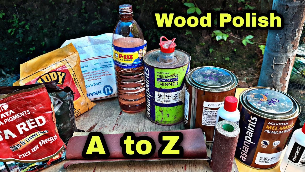 What Are The Materials Required To Do The Wood Polish/വുഡ് പോളിഷ്/Melamyne Wood Polish Brashing
