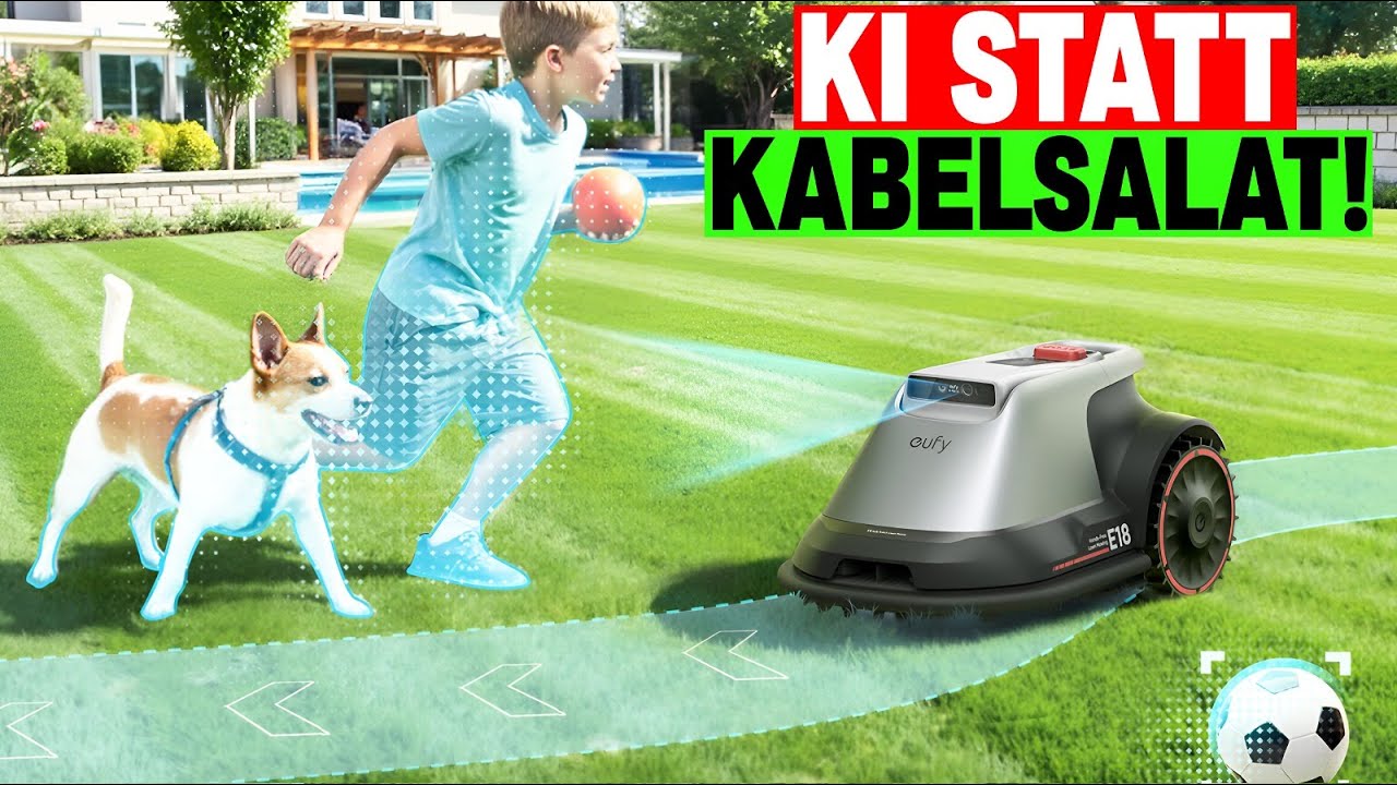 Auspacken. Starten. Staunen! eufy E15/E18 Mähroboter mit TrueVision