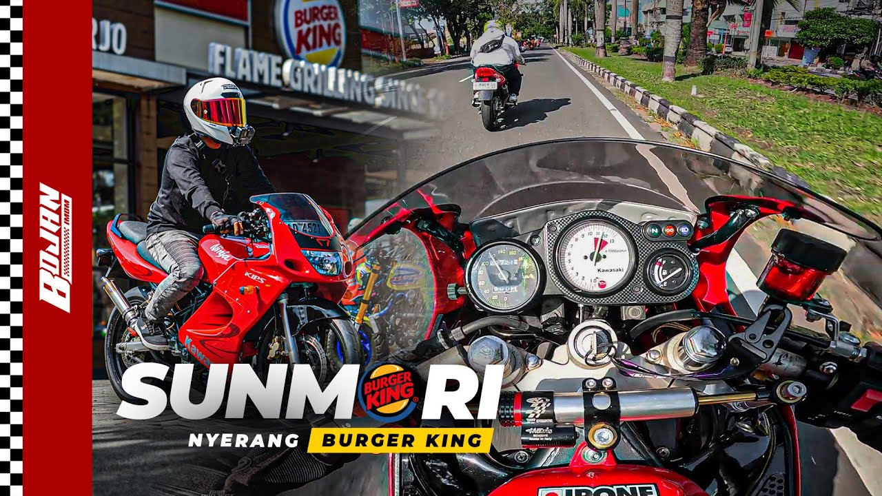NINJA 2TAK NYERANG BURGER KING ‼️ SUNMORI WITH NINJA RR OLD HEDON ZX25R NINJA 250 BERBURU PHOTO