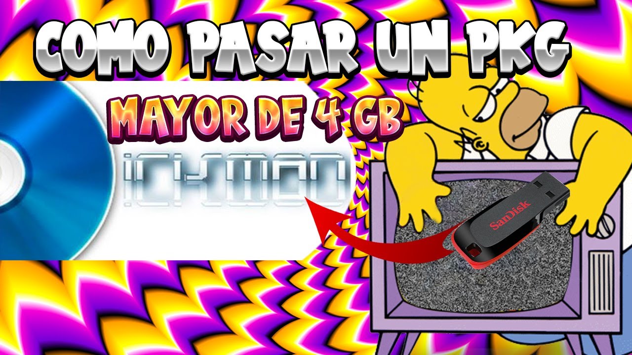 COMO PASAR UN PKG MAYOR DE 4 GB A TU PS3