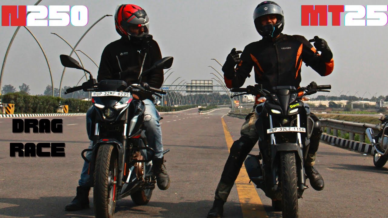 Pulsar N250 vs Yamaha MT15 Drag Race