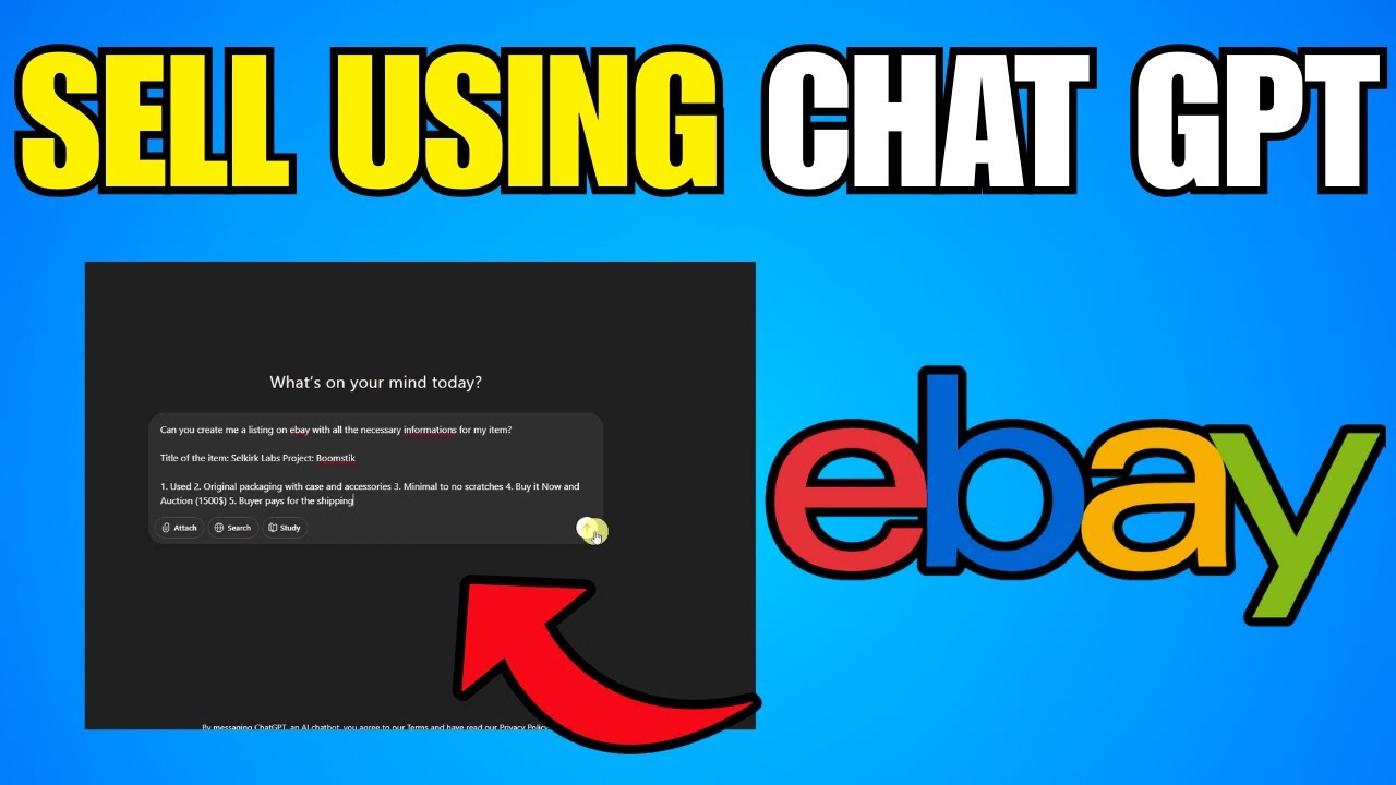 How To Sell On eBay Using Chat GPT (Step By Step Guide)
