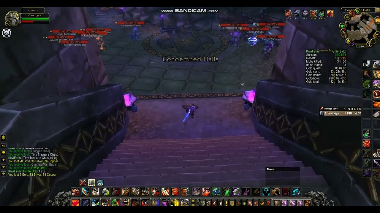 WOW MOP CLASSIC GRIM BATOL FARM 7 min 350g ++ per run Warrior Prot