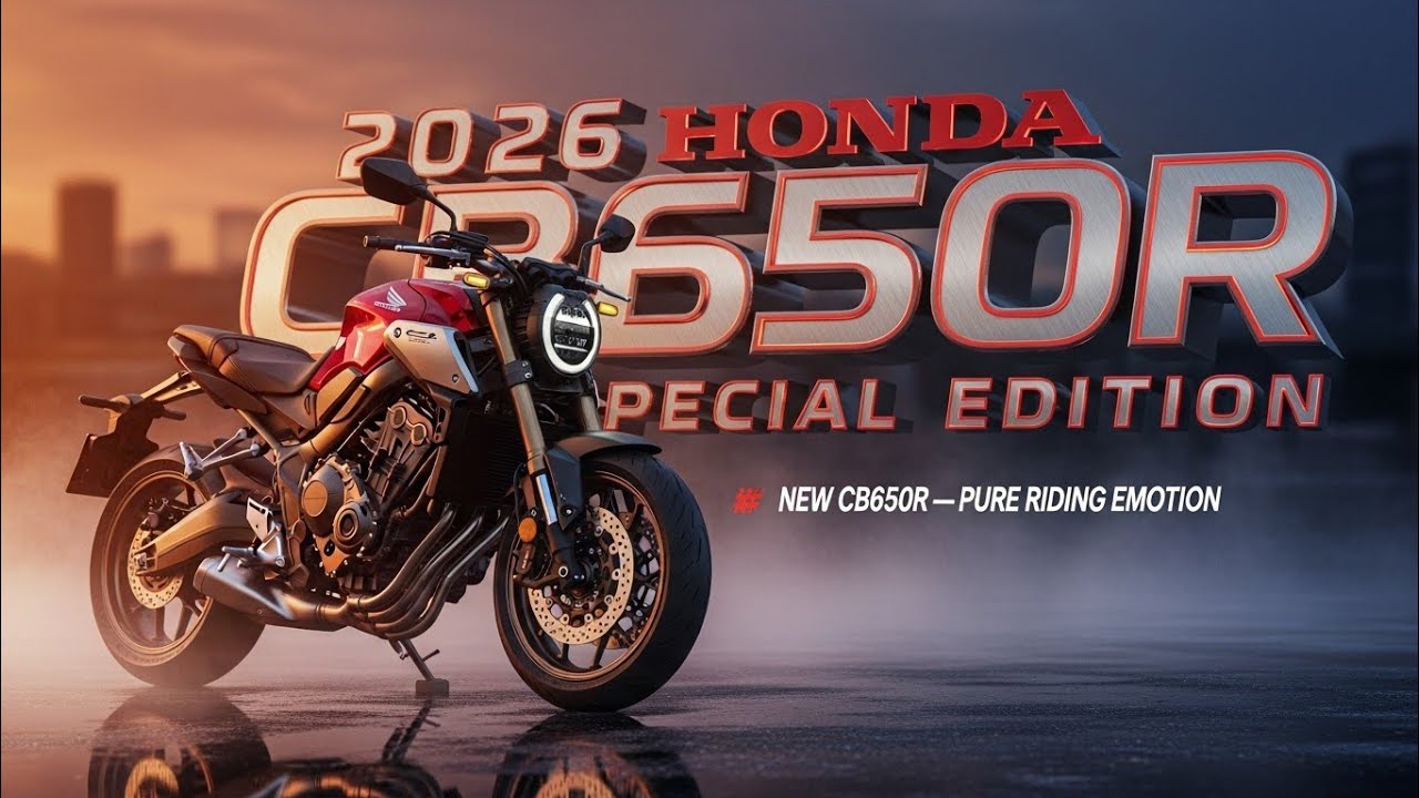 Honda CB650R Special Edition 2026 года — зверь среднего веса стал ещё лучше!‼️🔥