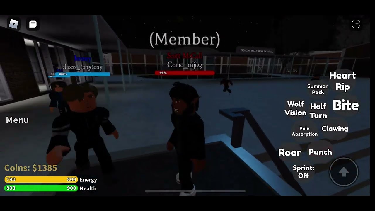 Roblox Teen Wolf: Beacon Hills Scott McCall Gameplay