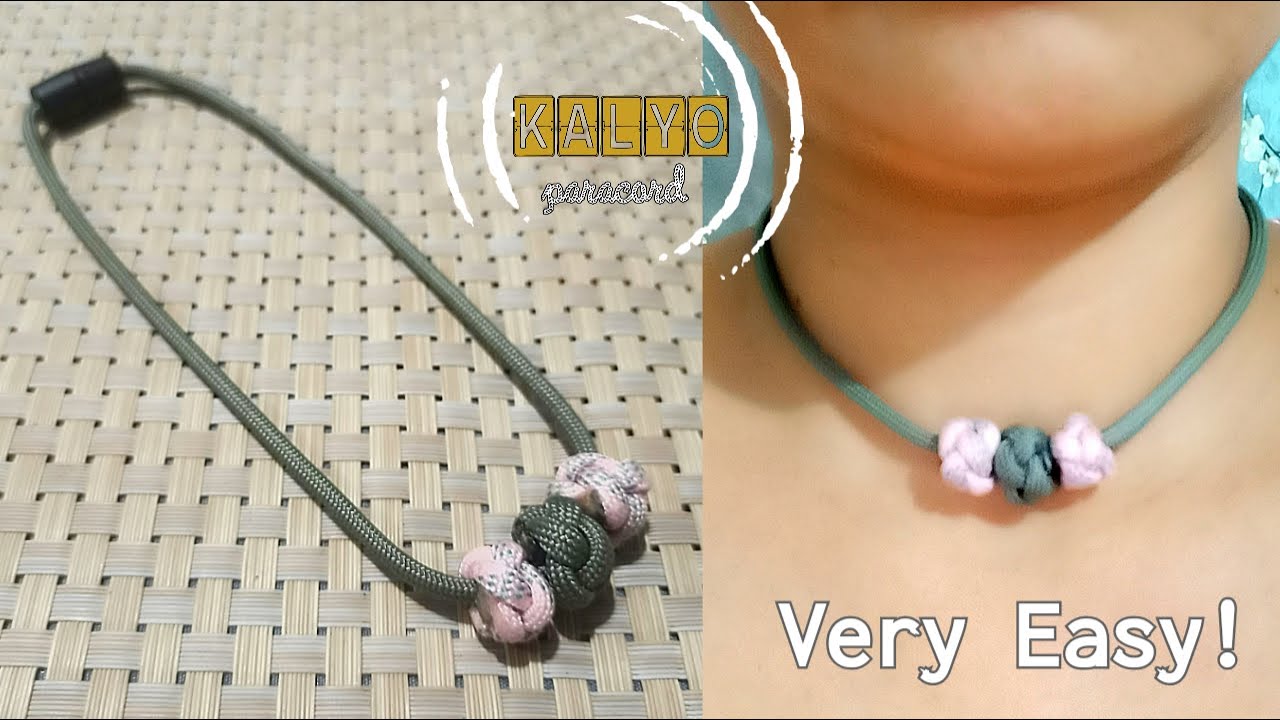 CHOKERIFFIC! A Celtic Button Knot Bead Choker (Very Easy!) | KALYO Paracord