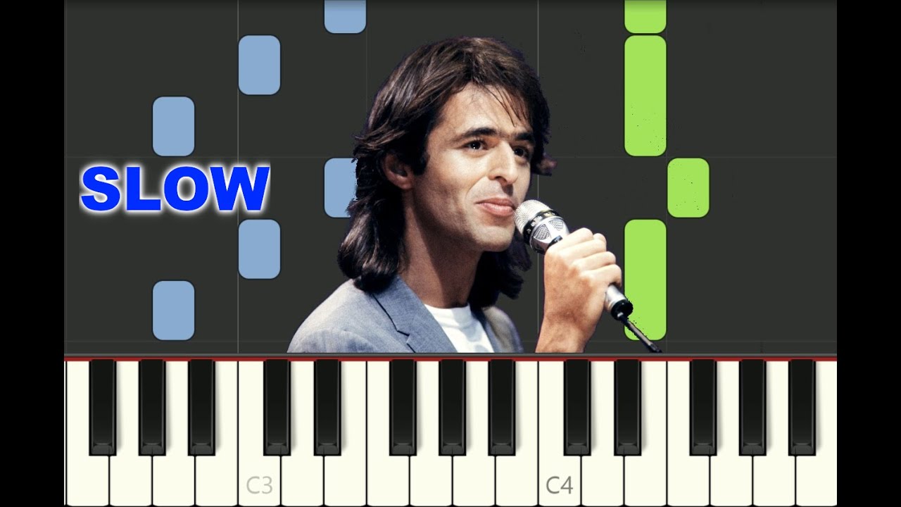 SLOW EASY piano tutorial 