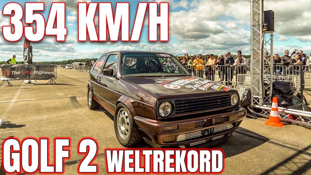 Golf 2 Weltrekord Halfmile 354 km/h. Inavasion der McLaren und wir wandern aus ? Race1000 Vlog