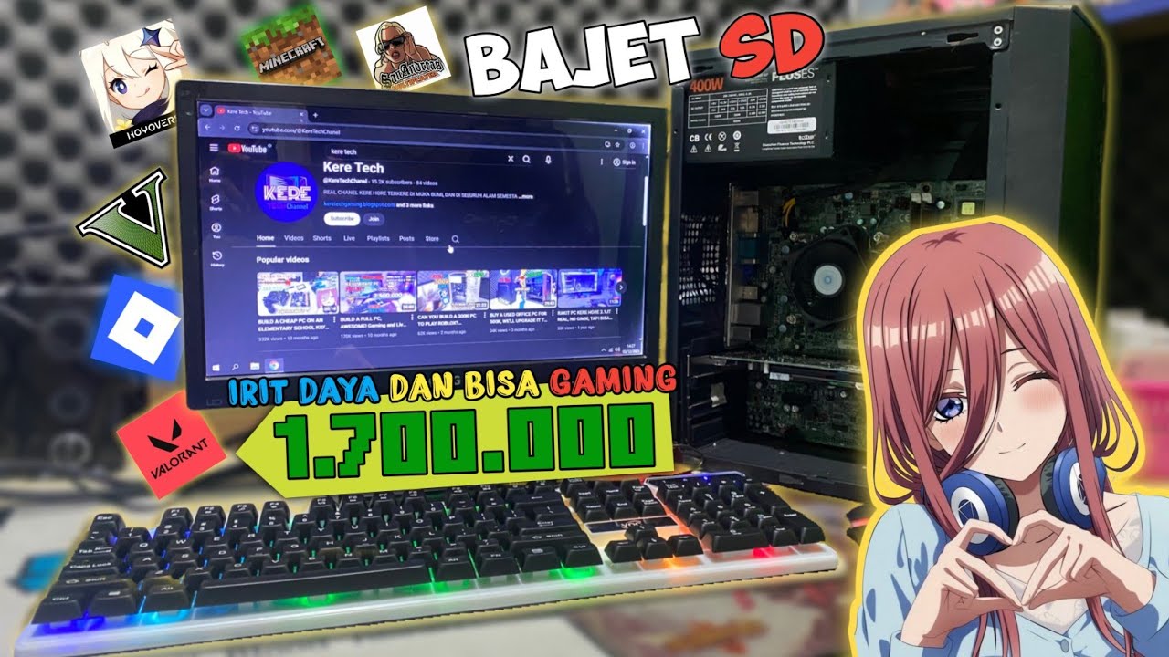 RAKIT PC KERE HORE FULLSET 1.7JT LIBAS GAME GTA V, GENSIN, ROBLOX,SAMP,VALORANT #rakitpckerehore