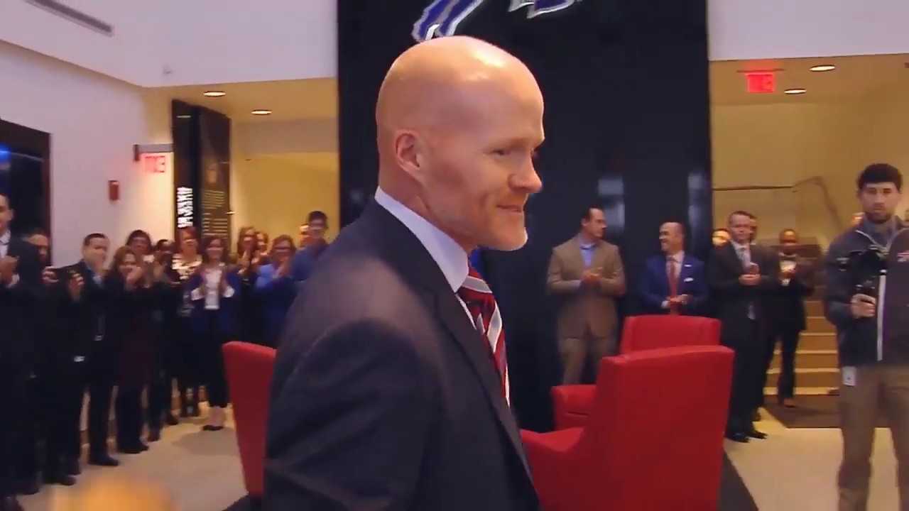 New Buffalo Bills Head Coach Sean McDermott arrives in Buffalo (January 2017)
