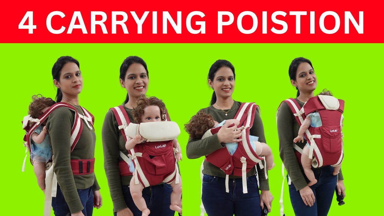4 ways to use baby carrier | How to use baby carrier