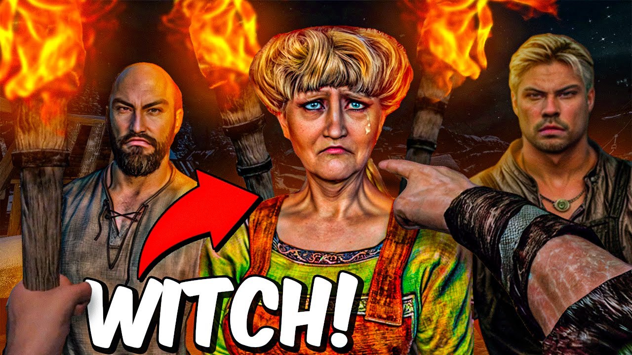 I Started a WITCH HUNT in Skyrim AI