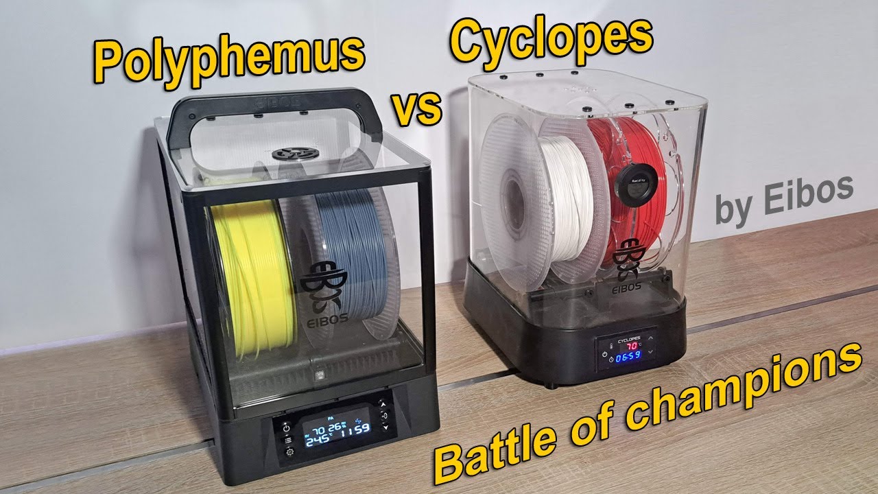Battle of champions: Eibos Polyphemus vs Cyclopes - which one is better filament dryer?