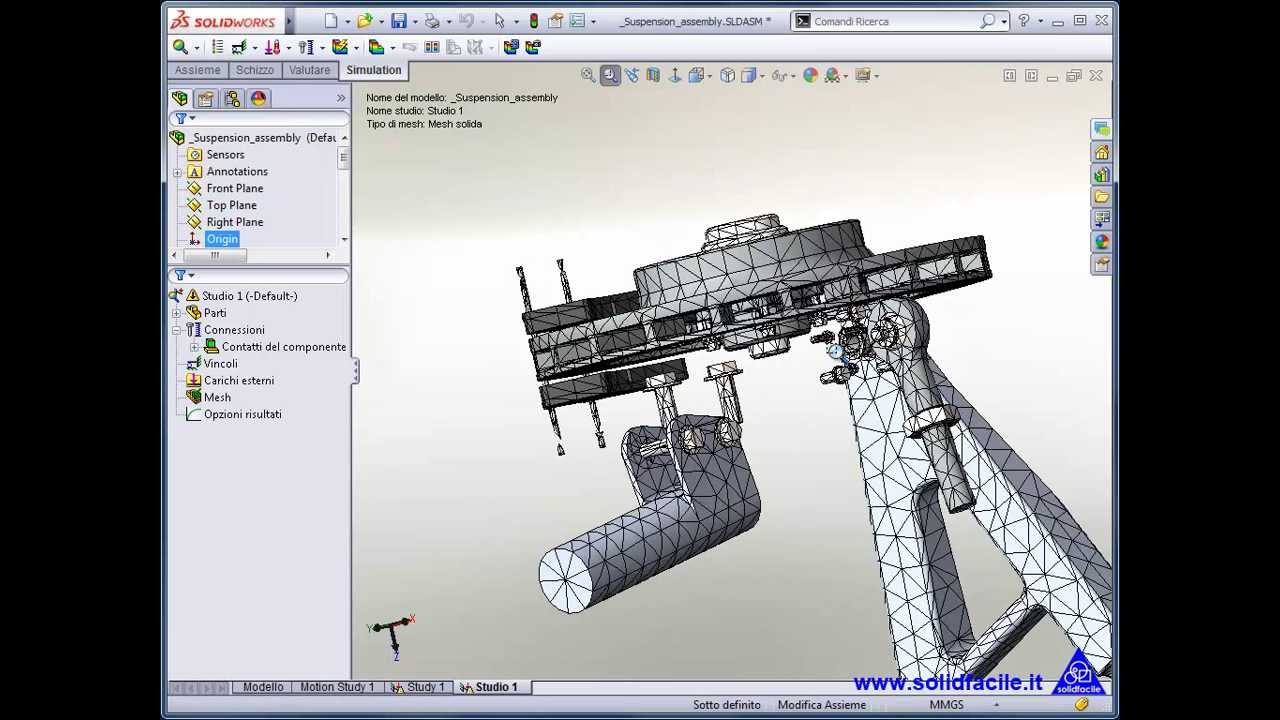 SolidWorks Simulation - Problemi con la mesh - Seconda parte