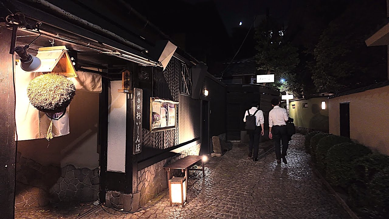 夜の神楽坂を散歩【4K東京街歩き】Japan Tokyo 4K night walking tour/Kagurazaka