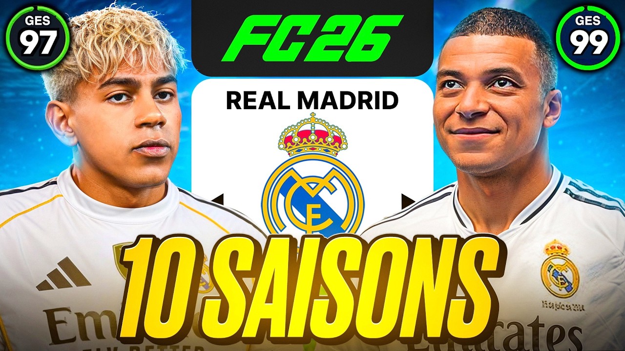Ich habe REAL MADRID für 10 SAISONS übernommen! 🏆🚀