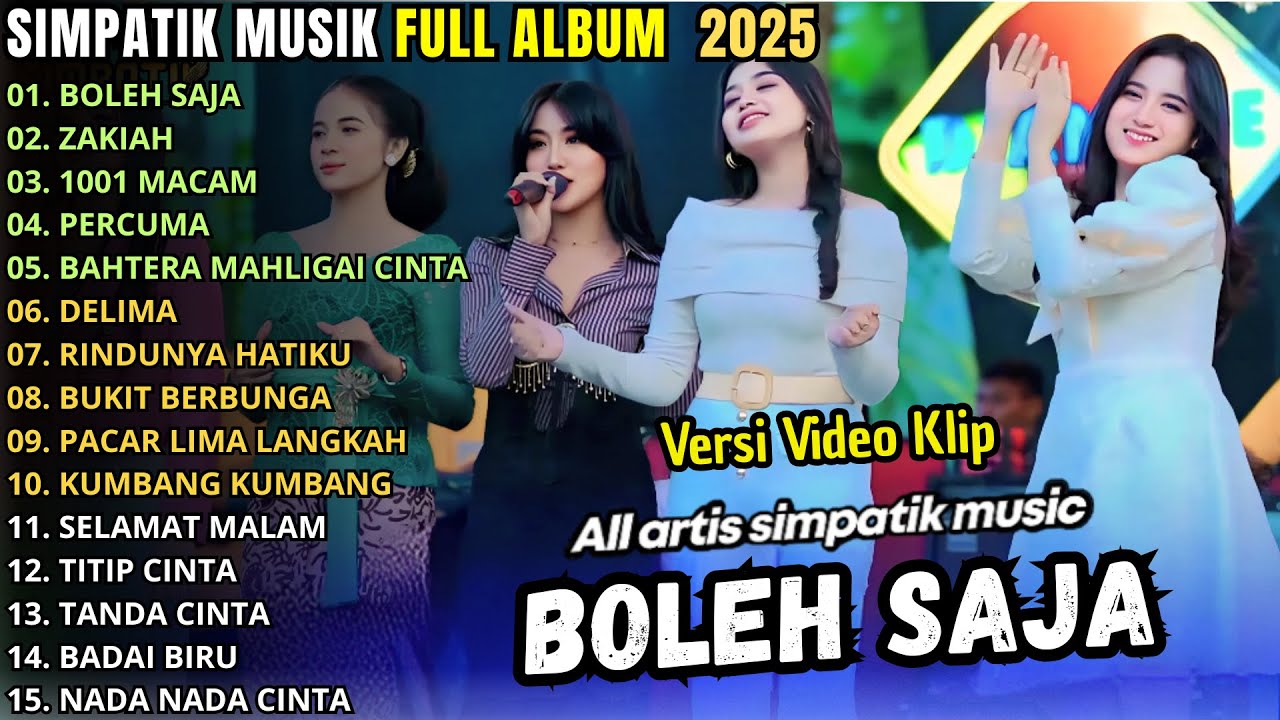 BOLEH SAJA -  ALL ARTIS SIMPATIK MUSIC FULL ALBUM TERBARU 2025 || RIA AMELIA - TIARA AMORA - LINDA