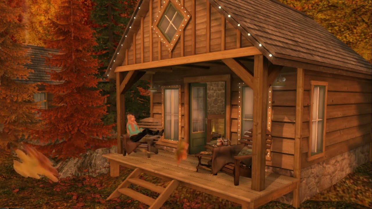 Ambience: Autumn Lodge on the Cliff - Hot Chocolate & Scenic Views (Second Life)