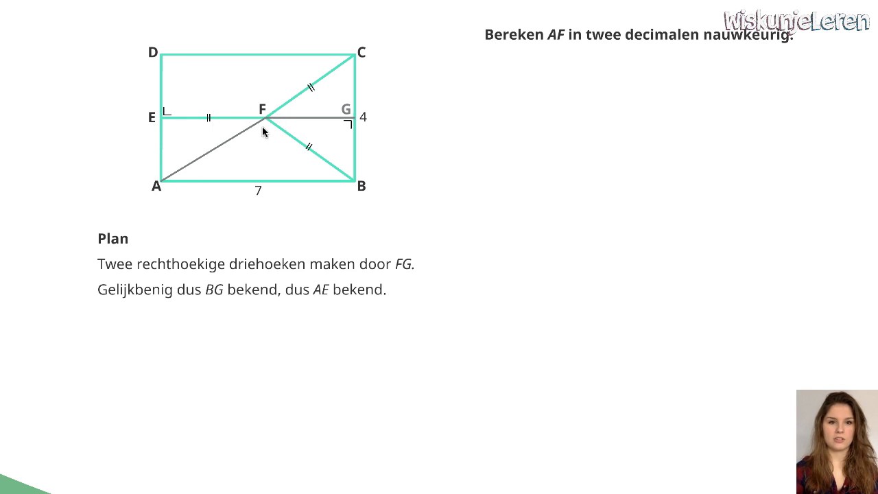 Meetkunde: Pythagoras vergelijkingen - Wiskunjeleren