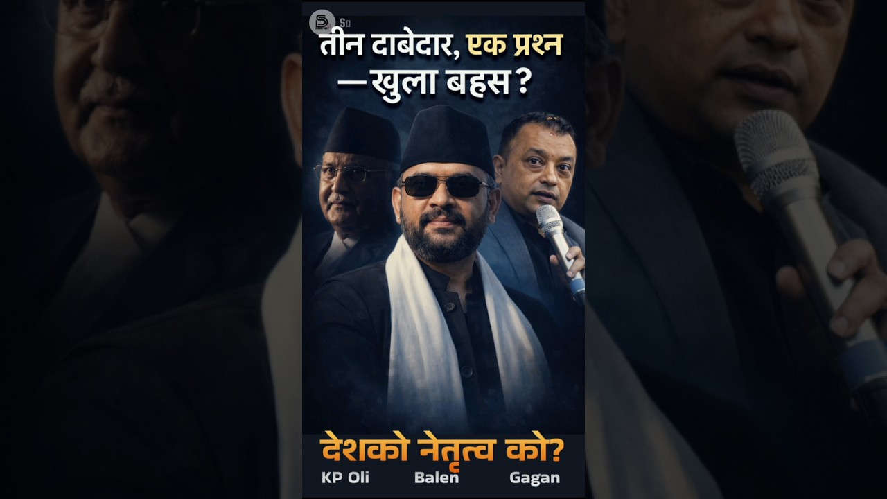 तीन दावेदार, एक प्रश्न — Open Debate? | Balen Shah | Gagan Thapa | KP Oli | Nepal election reality