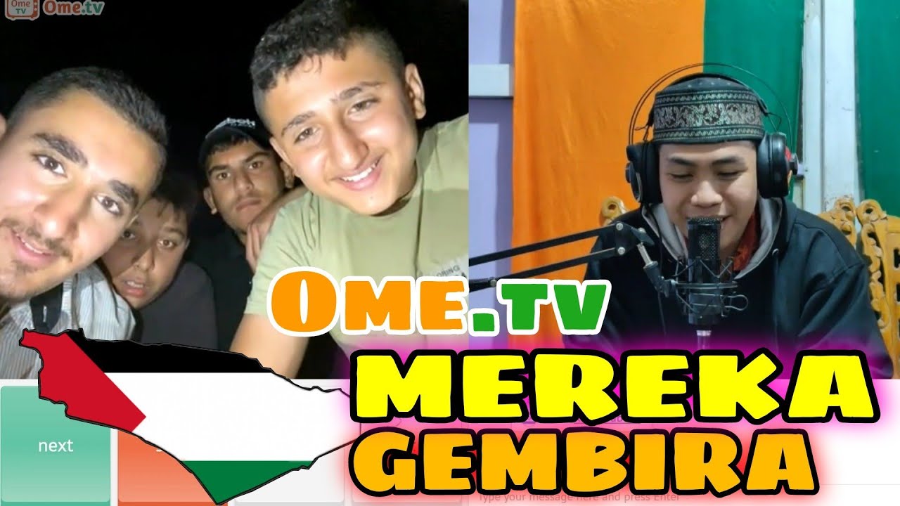Ome.tv Palestina 🇵🇸 || Mereka Gembira Sekali Ketemu Pemuda Indonesia 🇮🇩 || Ngaji + Nasheed