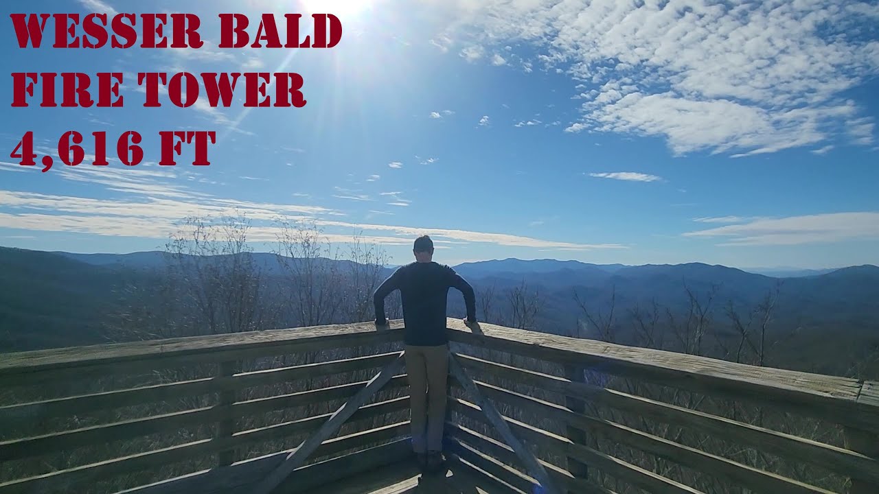 DID WE SPOT A FIRE!?! Hiking Wesser Bald Fire Tower, Nantahala NF, North Carolina.