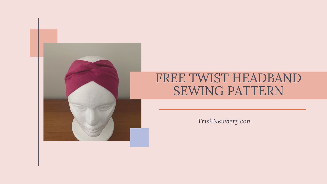 Free Sewing Pattern #1931 How To Make a Single Twist Knot Turban Style Headband
