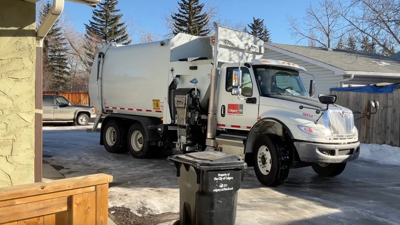 Brand New Garbage Truck's First Day On Route!