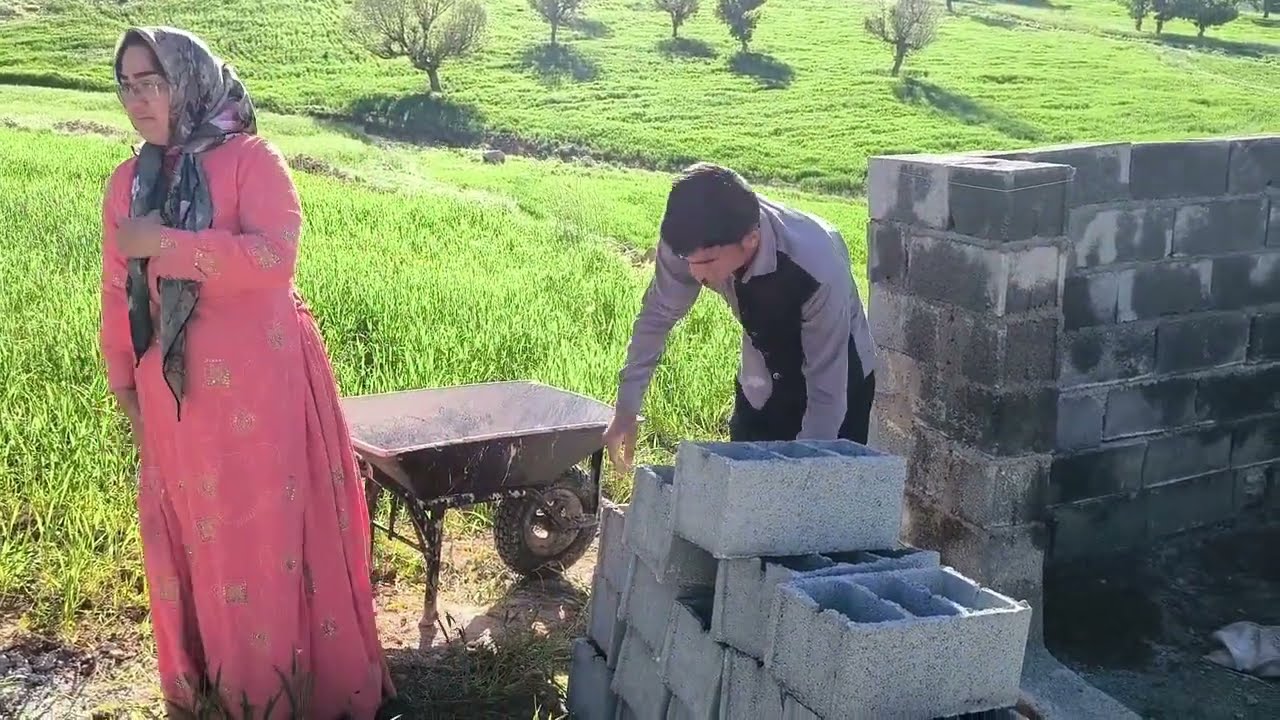 Diligence, effort and beauty: Finishing the wall of bathroom and toilet by Avesta Ali and engineer