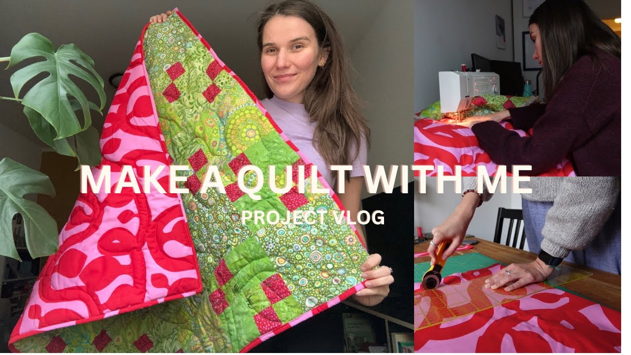 Sew a quilted blanket with me // Project Vlog ✨