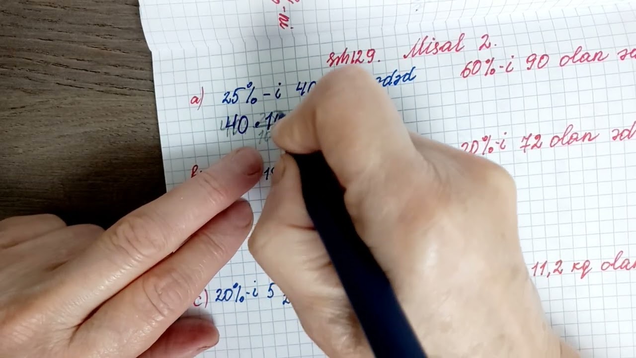 Riyaziyyat 5ci sinif. Səh 128  və129