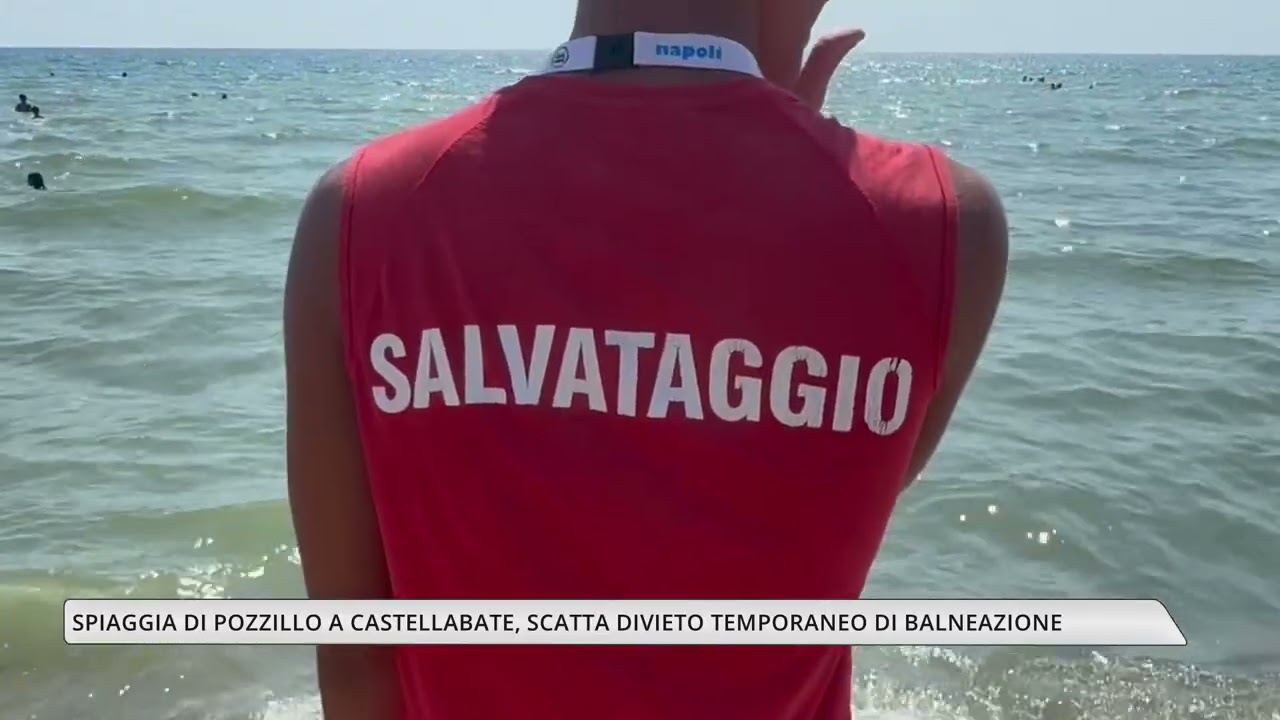 Spiaggia di Pozzillo a Castellabate, scatta divieto temporaneo di balneazione