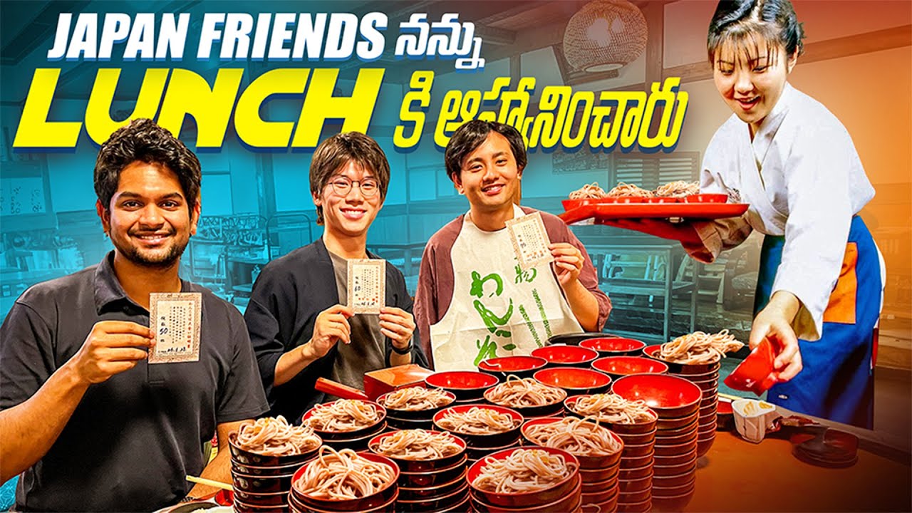 My Japanese friends Challenged me to eat 50 bowls of Soba Noodles in 20 minutes | Food Vlog