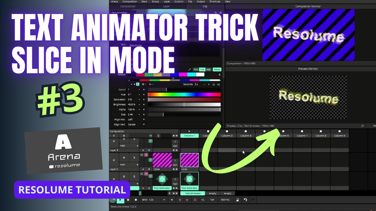 Text Animator Trick #3 Slice In