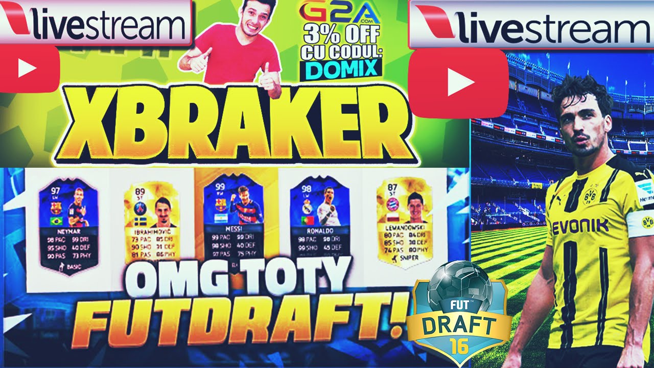LiveStream FIFA 16 FUT DRAFT & BBV09