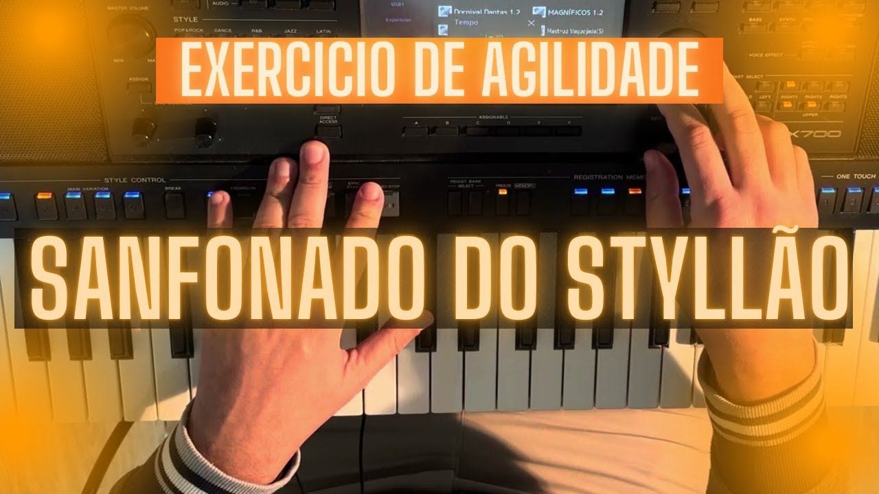 Sanfonado Styllão | Aula de Forró no Teclado | Exercício de Agilidade nos Dedos