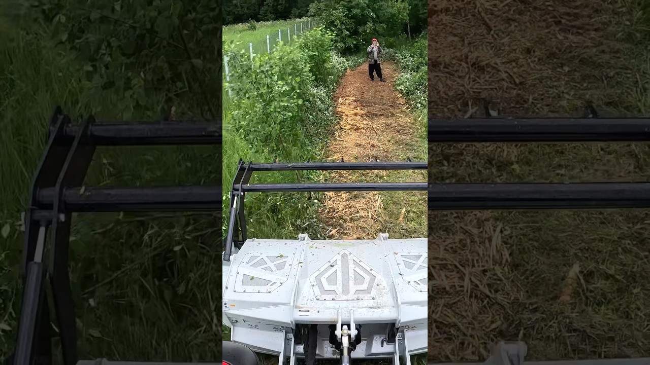 Super Fast Mulcher Valtra T235 & Niubo TDD200 #ротоватор #мульчер #valtra #pov #расчистка