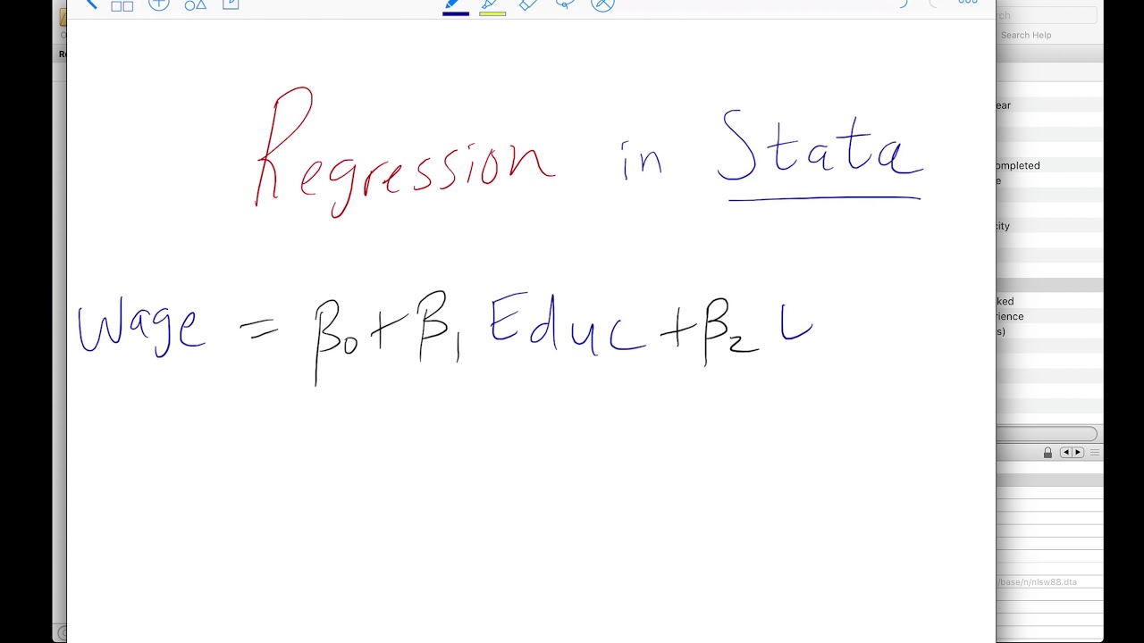 Regression in Stata