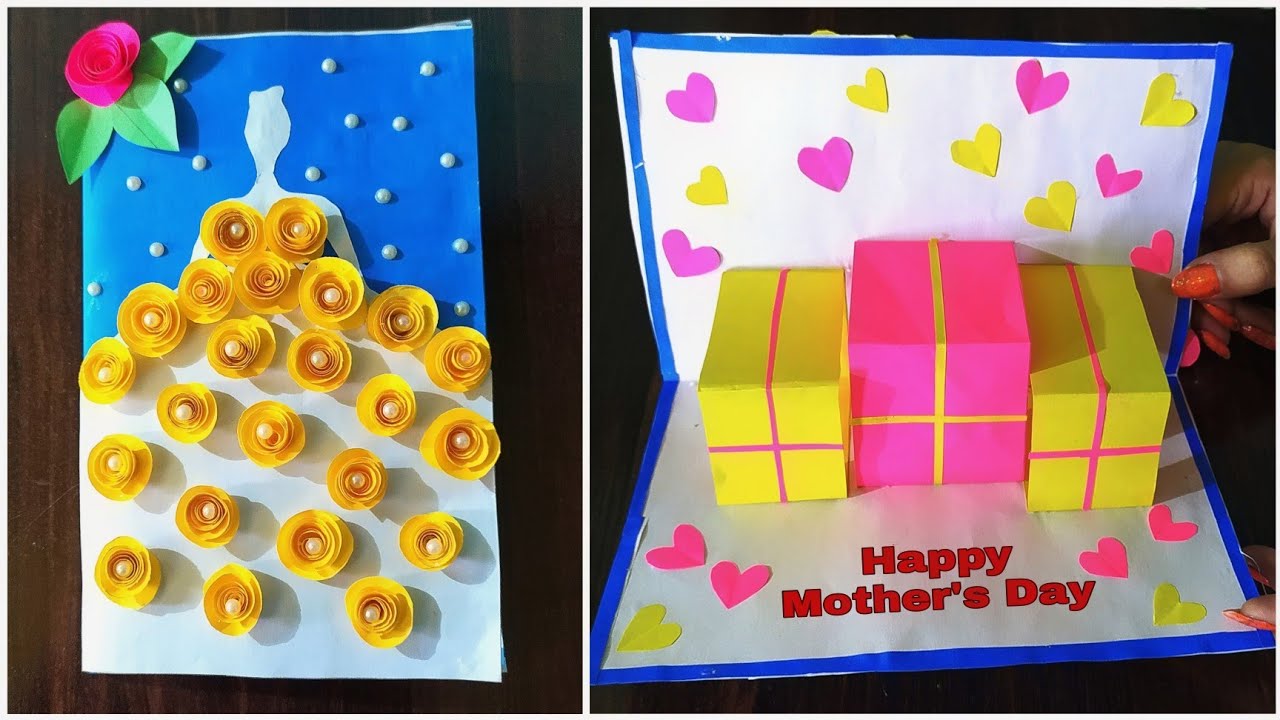 Happy Mother's day card making ideas /How to make Beautiful Mother's day card easy/Mother's day card