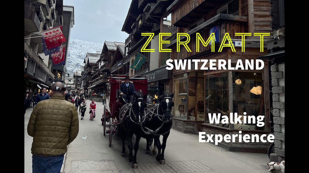 Zermatt Switzerland Winter Walk – March 2023 | Matterhorn Views & Village Charm