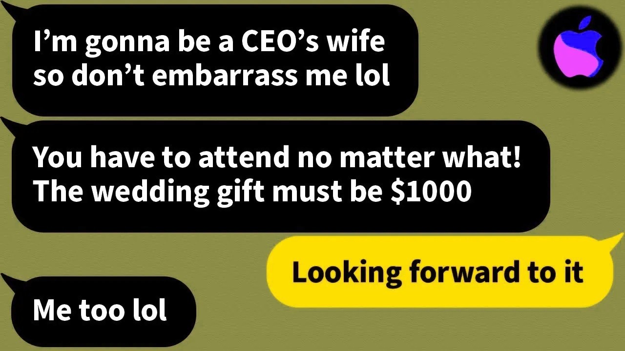【Apple】 The girl who always stole my boyfriend in high school sent me a wedding invitation