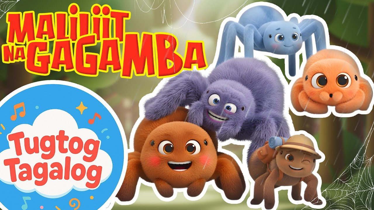 Maliliit na Gagamba 👶🕷️ | Tagalog Nursery Rhyme for Kids | Tugtog Tagalog