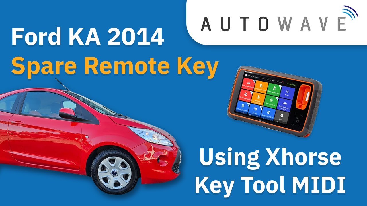 Запасной дистанционный ключ Ford KA 2014 с использованием Xhorse Key Tool MIDI