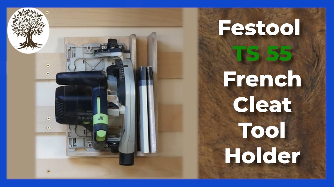 Festool TS55 Circular Saw French Cleat Holder - from scrap Plywood