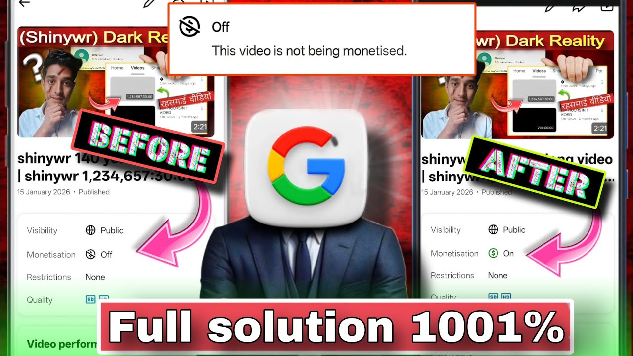 This video is not being monetised problem solved 101% | video monetize kyu nhi ho raha ? | Monitiz