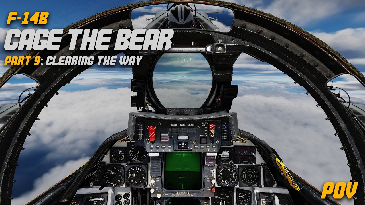 F-14 | TARCAP for SEAD Strike | No Commentary | DCS World campaign mission 09