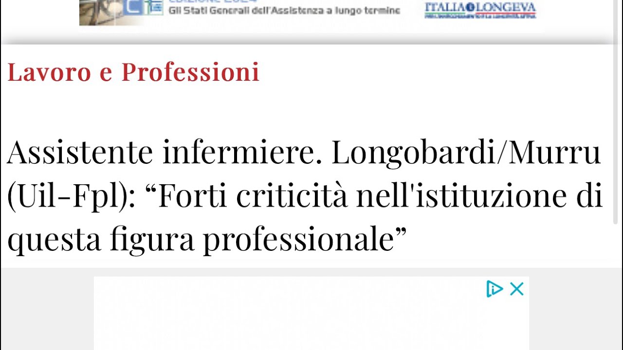 Assistente infermiere la nuova frontiera del SSN