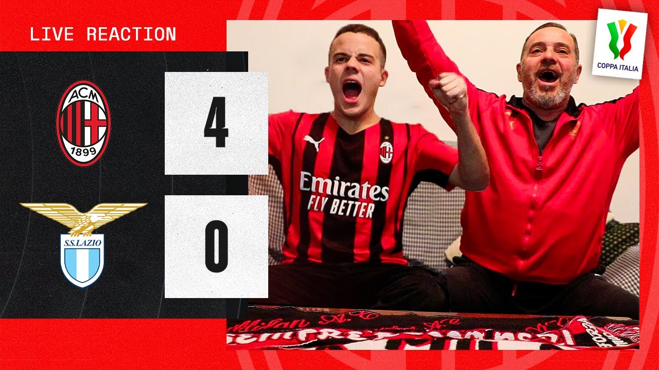 🍐🍐🍐🍐 INTER ARRIVIAMO!!! - MILAN 4-0 LAZIO | REACTION TIFOSI ROSSONERI (Coppa Italia)