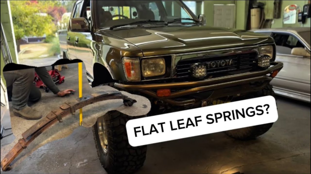 Re-Arching Leaf Springs the easy way (Toyota Hilux leaf spring levelling) 
